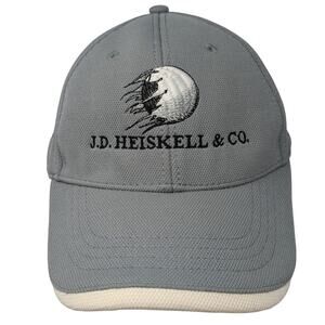 J.D. Heiskell & Co. Fitted Baseball Cap Gray XL Embroidered Polyester KNP